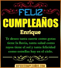 GIF Frases de Cumpleaños Enrique